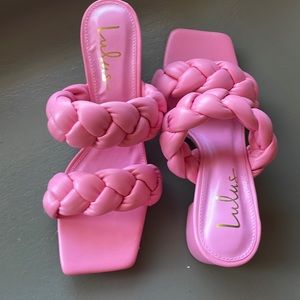 Lulus Sawnie Pink heel size 8.5💕